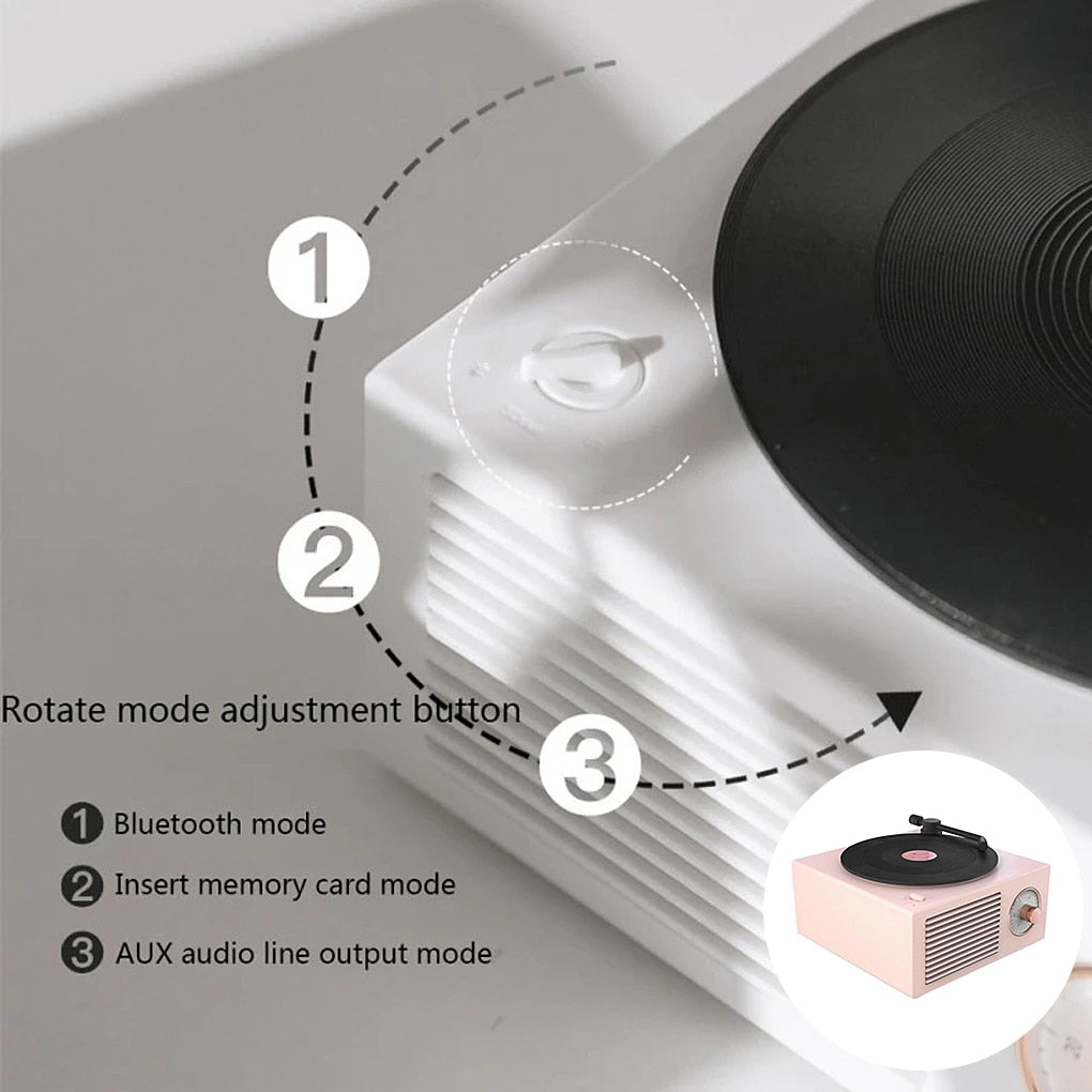 Turntable Speaker USB Bluetooth V5.0