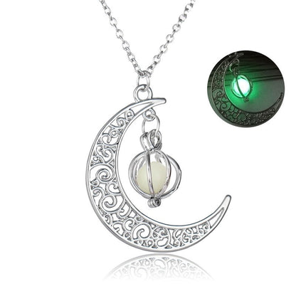 Moon Natural Glowing Stone Pendant