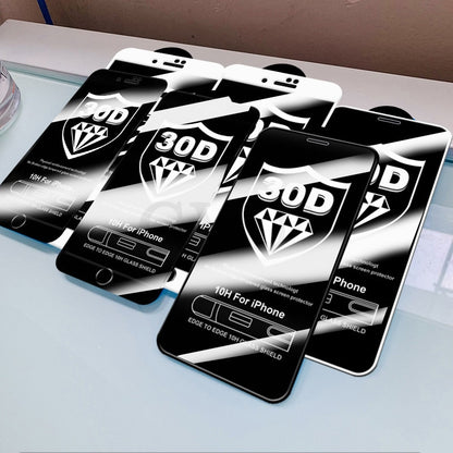 30D Full Cover Tempered Glass on For iphone