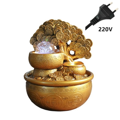 Gold Money Tree Water Fountain Ornaments