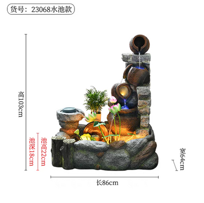 indoor and outdoor circulating resin fountain