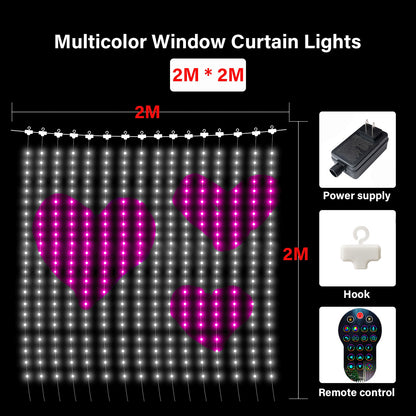 Smart Curtain String Light Bluetooth