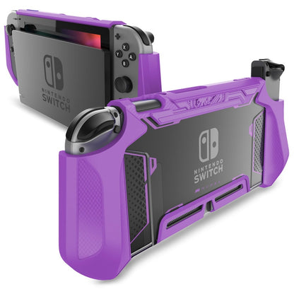 Für Nintendo Switch Case MUMBA Series Blade TPU Grip Schutzhülle Dockable Case Kompatibel mit Konsole und Joy-Con Controller