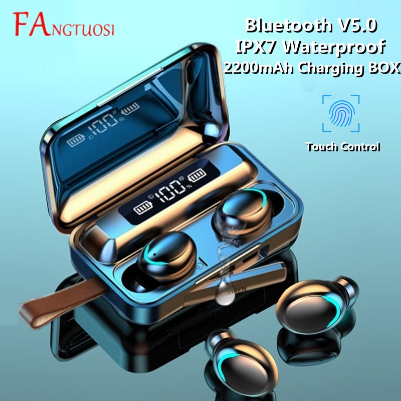 TWS Bluetooth 5.0 Earphones 2200mAh