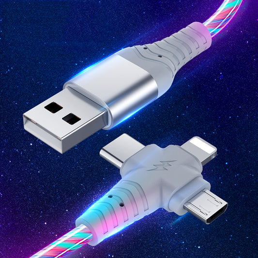 3-in-1 USB Cable Flowing Light