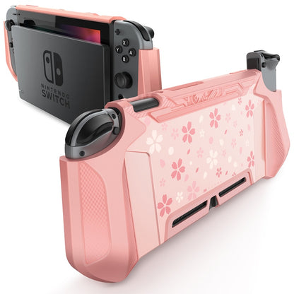 Für Nintendo Switch Case MUMBA Series Blade TPU Grip Schutzhülle Dockable Case Kompatibel mit Konsole und Joy-Con Controller