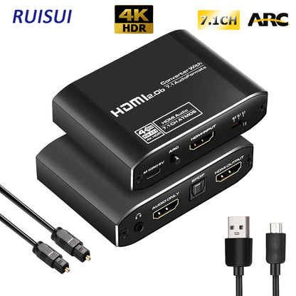 HDMI Audio Extractor With Dobly 7.1 ATMOS 