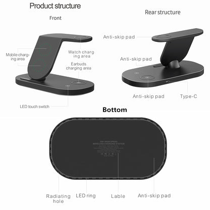 Wireless Charger Stand 3 in 1