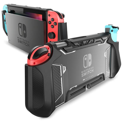 Für Nintendo Switch Case MUMBA Series Blade TPU Grip Schutzhülle Dockable Case Kompatibel mit Konsole und Joy-Con Controller