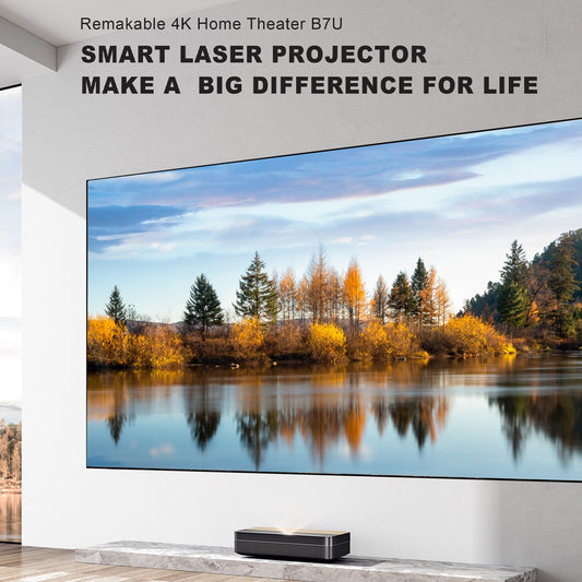 Laser TV Projector 4K Ultra Short Throw