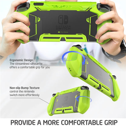 Für Nintendo Switch Case MUMBA Series Blade TPU Grip Schutzhülle Dockable Case Kompatibel mit Konsole und Joy-Con Controller