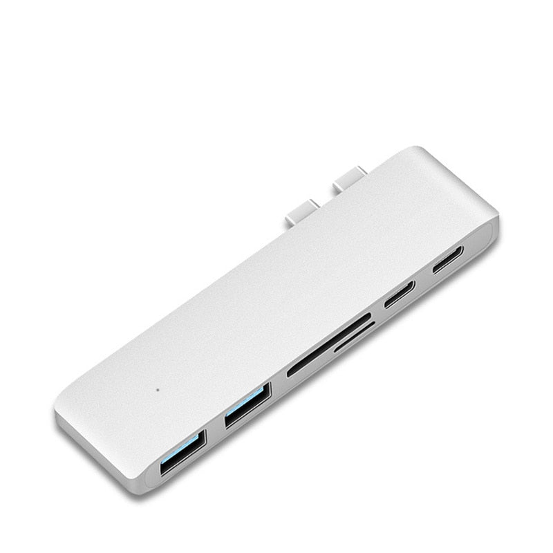 6 in 1 Aluminum USB-C Hub