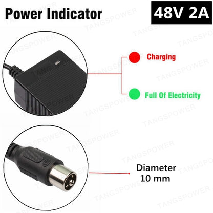 48V 2A electric bike charger