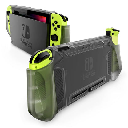 Für Nintendo Switch Case MUMBA Series Blade TPU Grip Schutzhülle Dockable Case Kompatibel mit Konsole und Joy-Con Controller