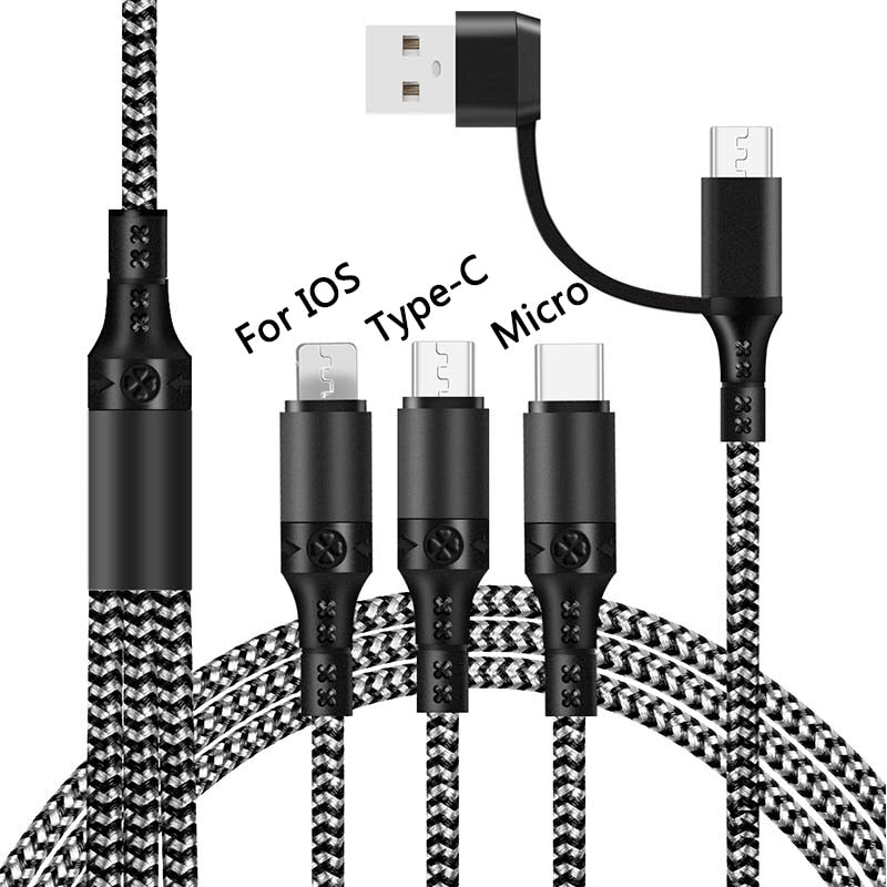 5 IN 1 PD Cable 1.2M 3A USB/Type-