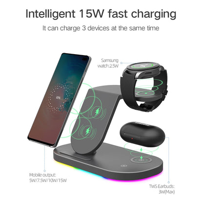 Wireless Charger Stand 3 in 1