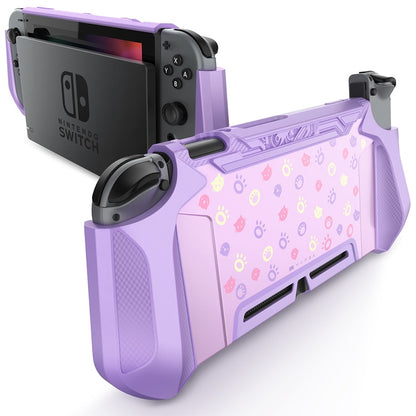 Für Nintendo Switch Case MUMBA Series Blade TPU Grip Schutzhülle Dockable Case Kompatibel mit Konsole und Joy-Con Controller