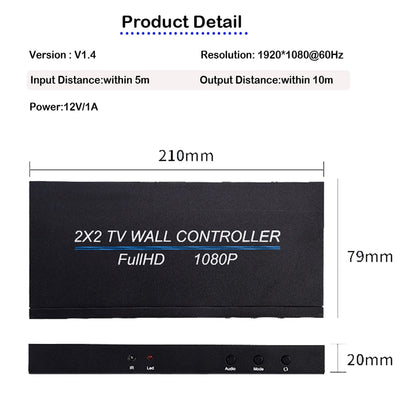 4 Channel HDMI TV Video Wall Controller