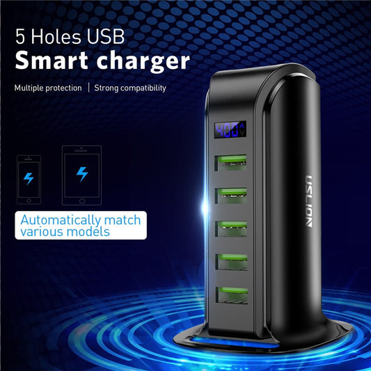 LED Display Multi USB Charging Station