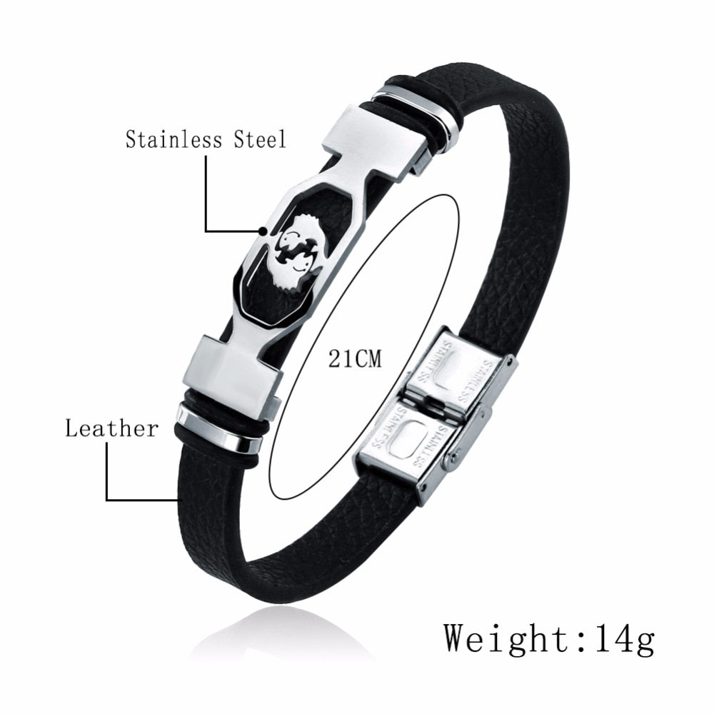 12 Constellation Stainless Steel Cuff