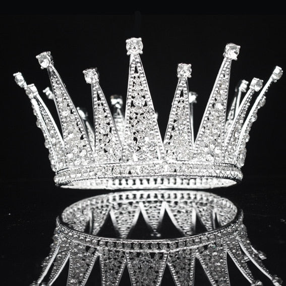 Vintage Crystal Queen tiara