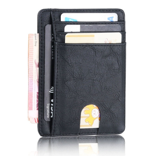 RFID blocking leather wallet