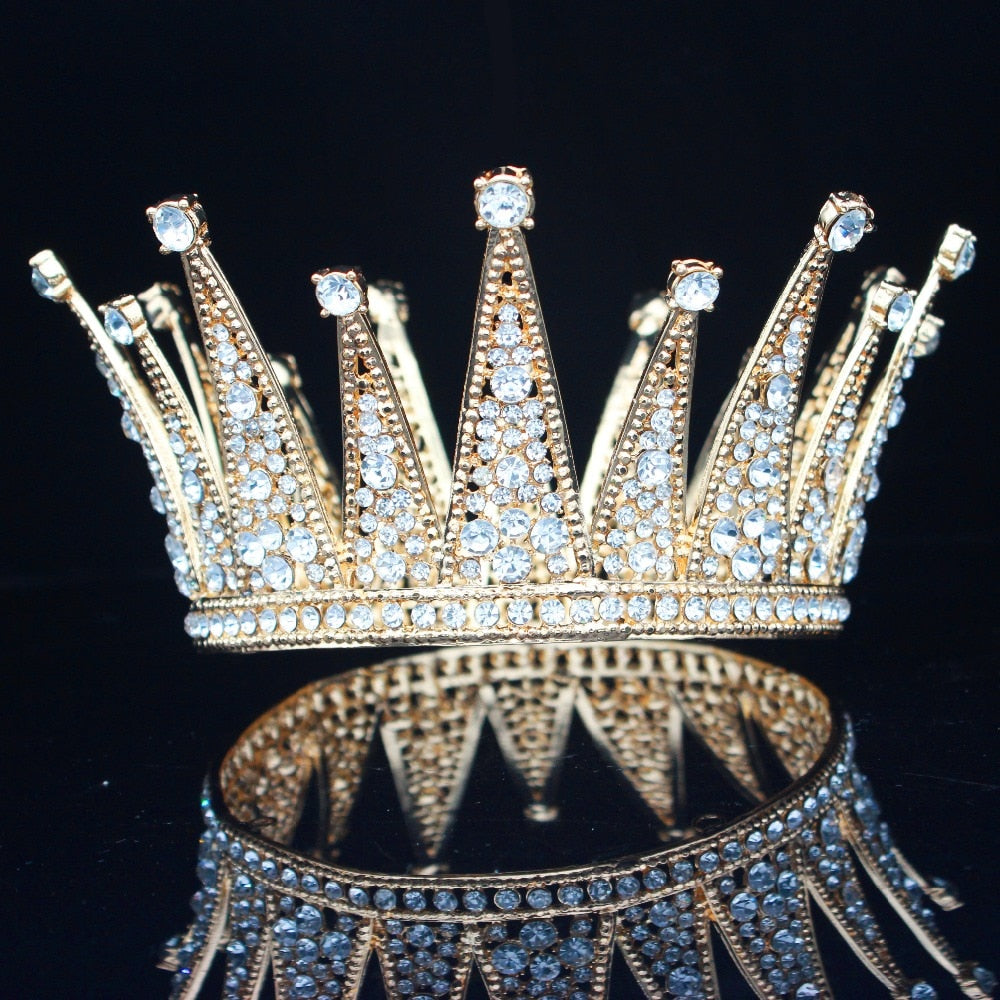 Vintage Crystal Queen tiara