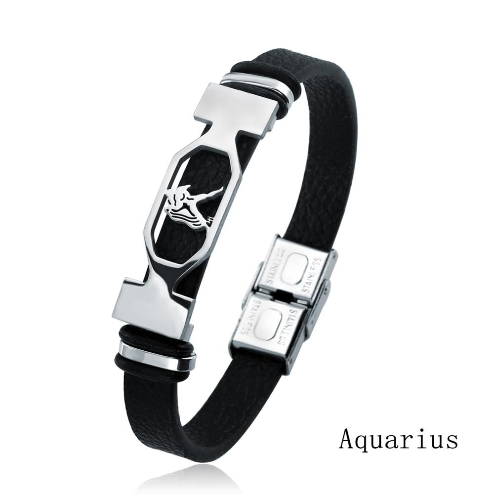 12 Constellation Stainless Steel Cuff