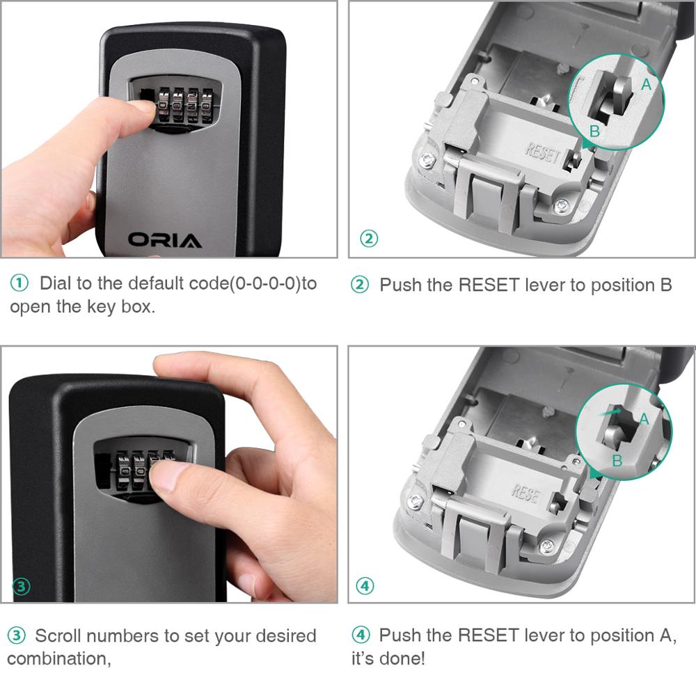 4 Digit Combination Lock Box