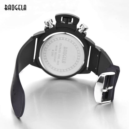 Baogela Mode Hommes Montres À Quartz Sport Chronographe Montre Homme Relogio Masculino Montre-Bracelet En Silicone pour Homme Horloge Heure