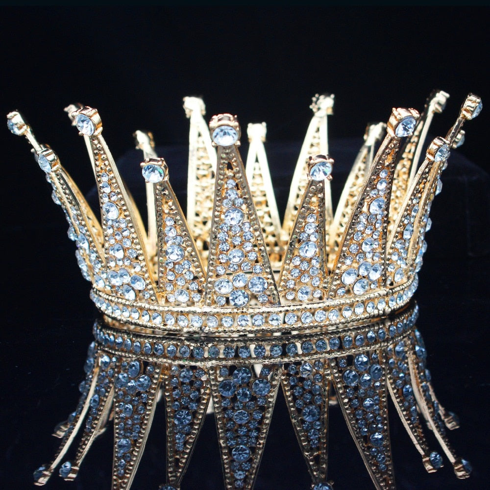 Vintage Crystal Queen tiara