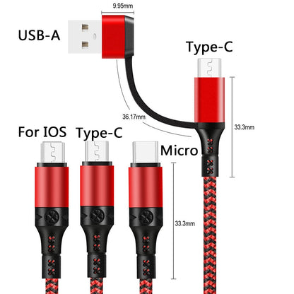 5 IN 1 PD Cable 1.2M 3A USB/Type-