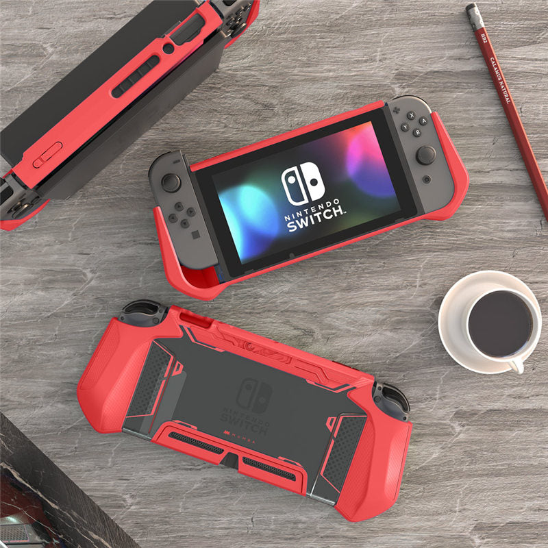 Für Nintendo Switch Case MUMBA Series Blade TPU Grip Schutzhülle Dockable Case Kompatibel mit Konsole und Joy-Con Controller