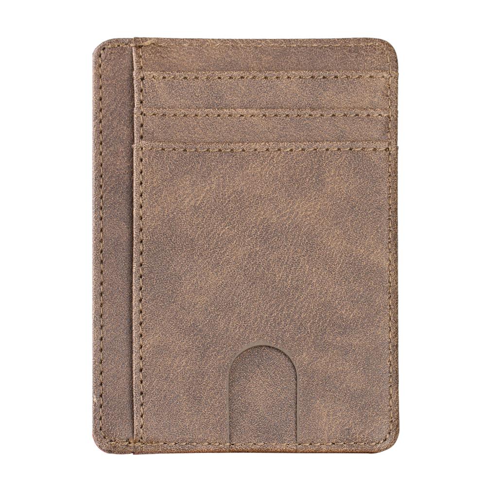 RFID blocking leather wallet