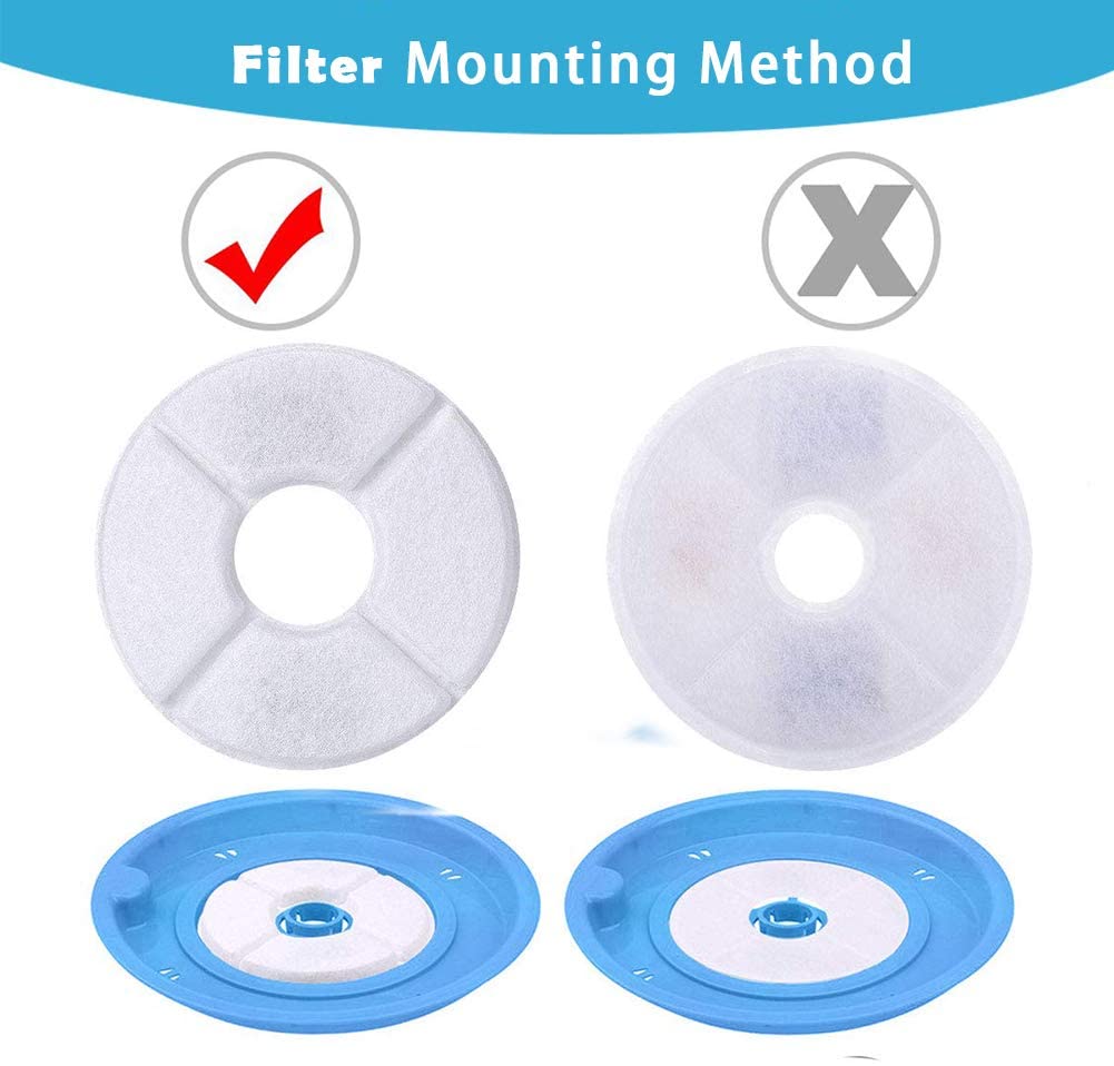 12-piece Cat Water Fountain replacement filter pack.