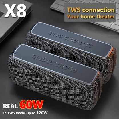 X8 60W Portable Bluetooth Speaker