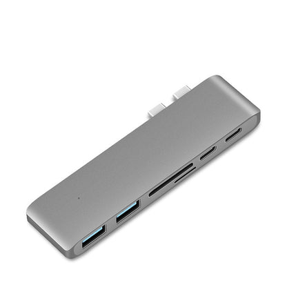 6 in 1 Aluminum USB-C Hub