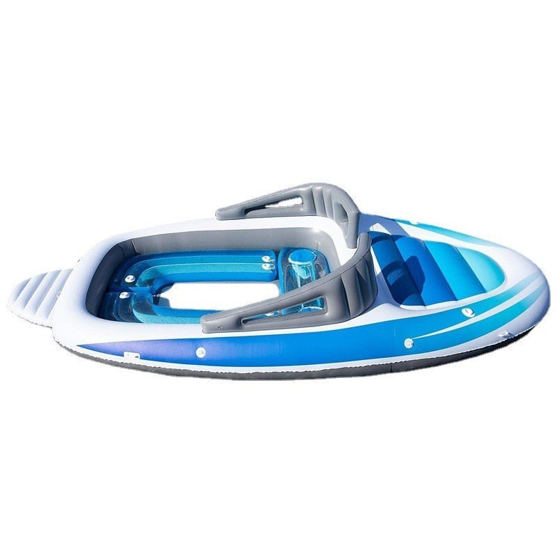 Inflatable water 6-person island floating bed Inflatable water floatin ...