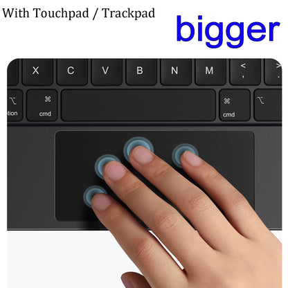 Étui pour clavier magique pour Apple iPad Pro 11 10th Air 4 5 génération 2022 avec trackpad RGB Blacklit Bluetooth sans fil Smart Folio