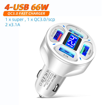 3 Ports USB Car Charger 