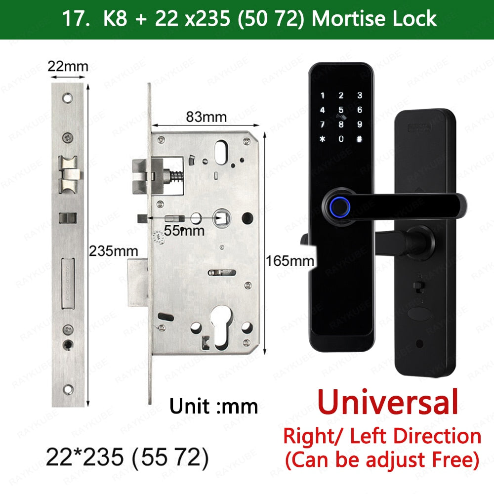 K8 Tuya Wifi Smart Door Lock