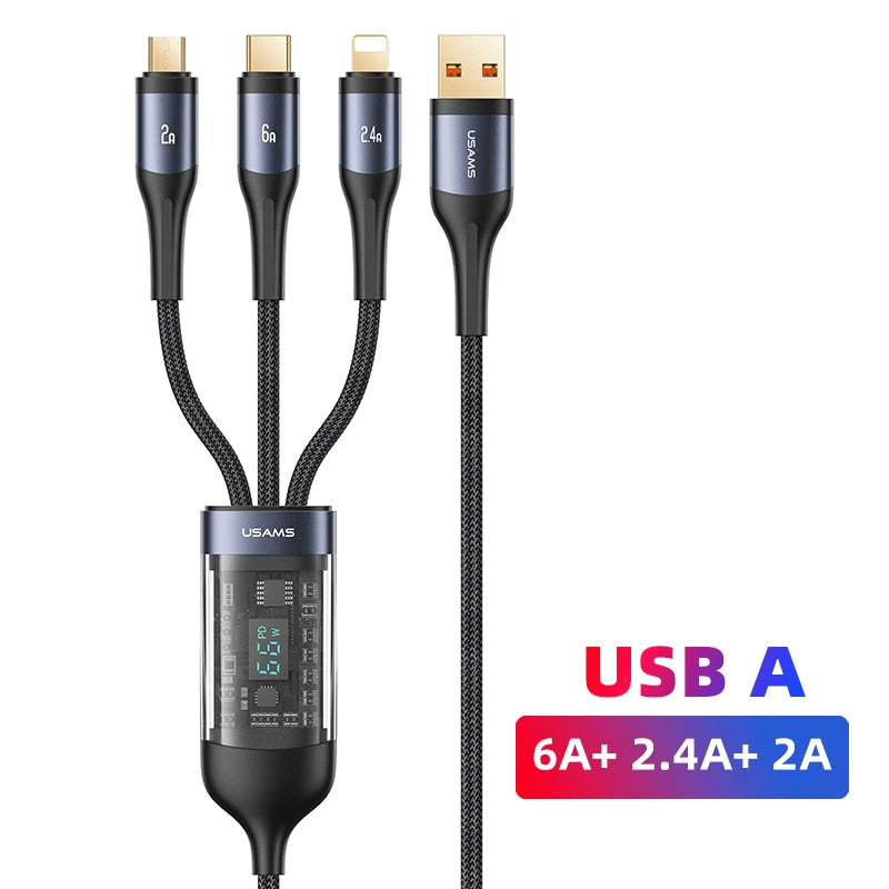 66W 3 In 1 Digital Display Cable