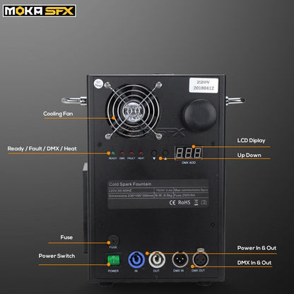 750w Stage Cold Spark Machine