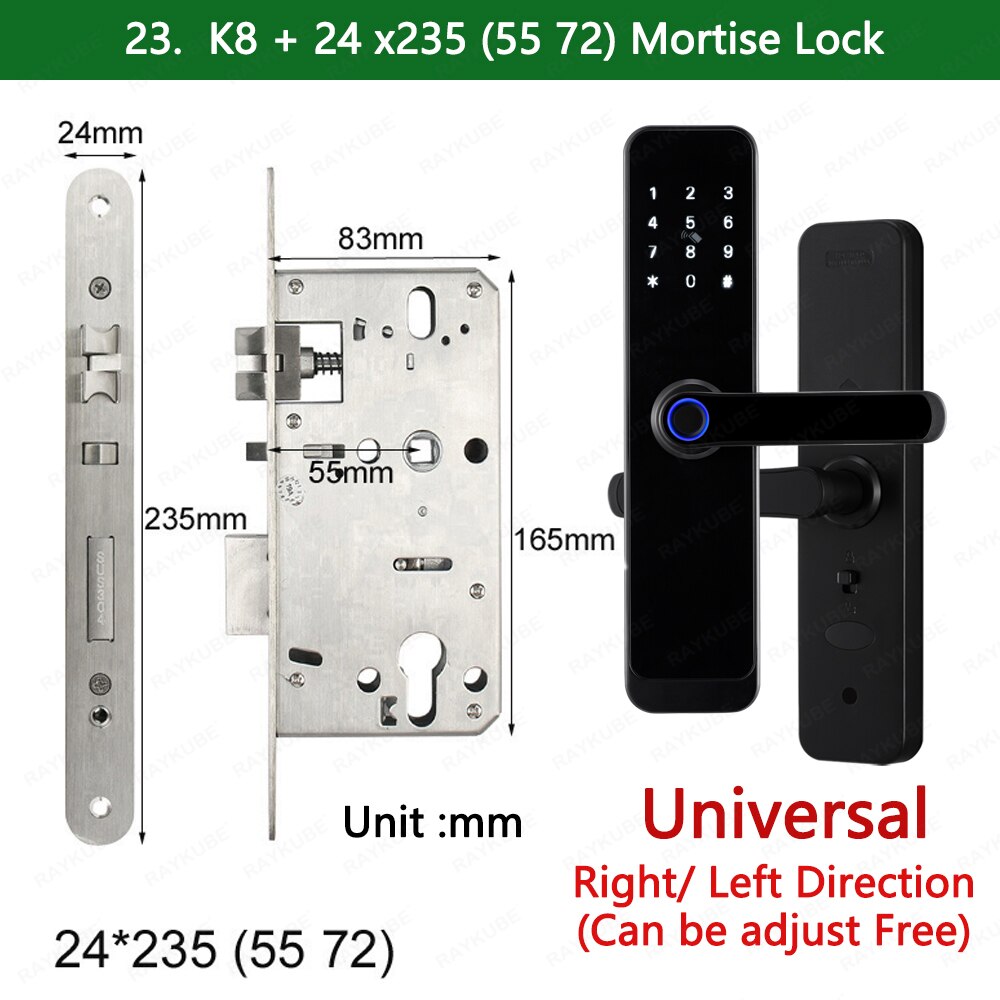 K8 Tuya Wifi Smart Door Lock