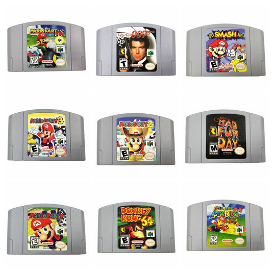 Game Cards Mario
etc for n64 console