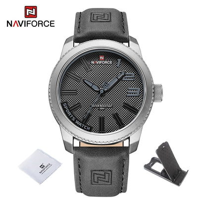 Shockproof Waterproof Leather Watch Men 