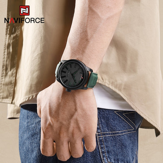 Shockproof Waterproof Leather Watch Men 