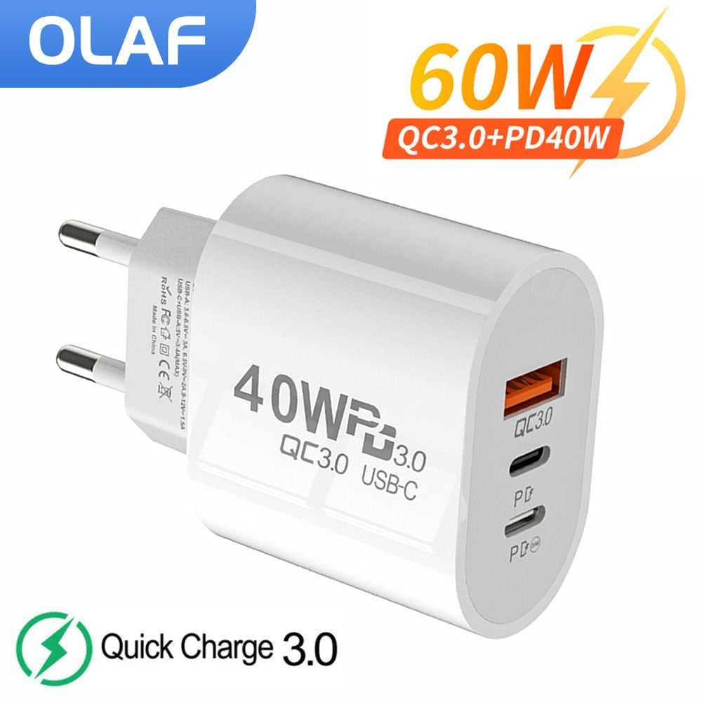 USB C Charger 60W Fast Charging Charger