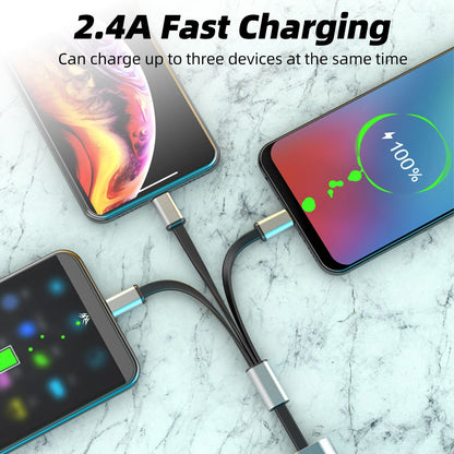 metal 3in1 fast charging

retractable