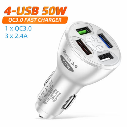 3 Ports USB Car Charger 